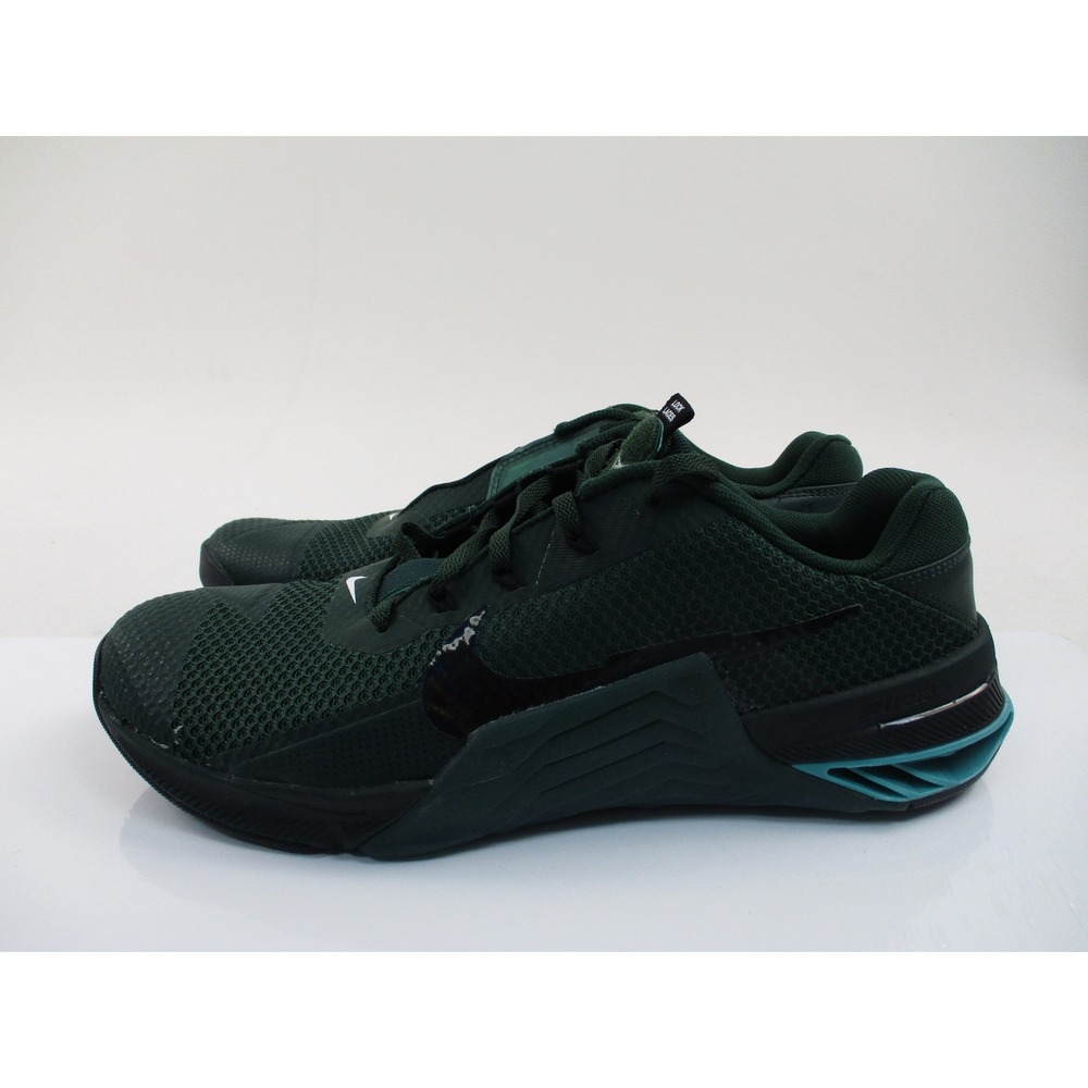Nike Metcon 7 Training Shoes Mens 12 Green CZ8281-393 Stable React HIIT Gym - Picture 3 of 10